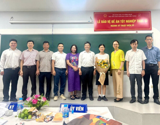 KHOA KỸ THUẬT ĐIỆN TỬ CHÚC MỪNG CÁC HỌC VIÊN CAO HỌC BẢO VỆ THÀNH CÔNG LUẬN ÁN THẠC SĨ