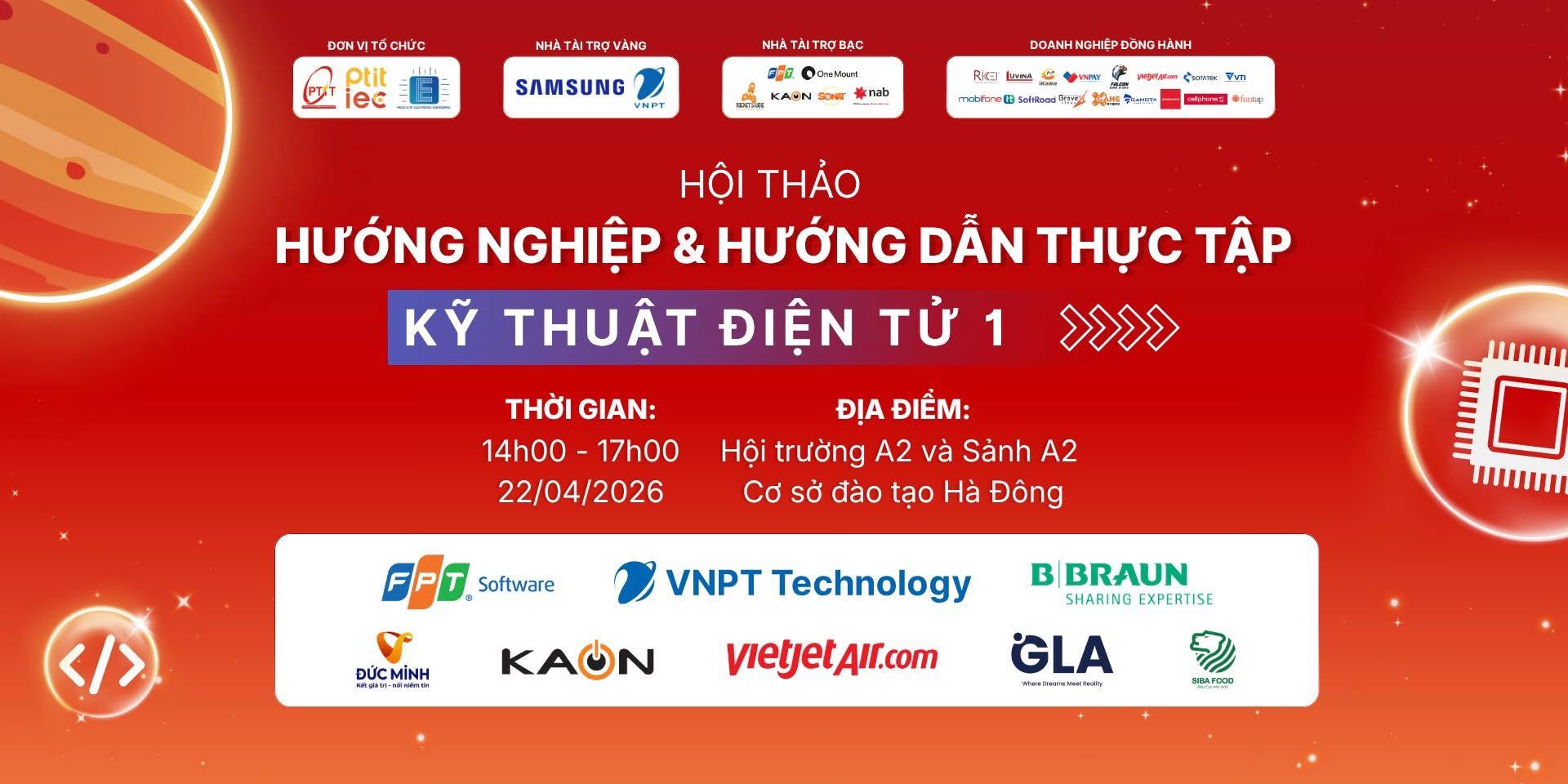 HỘI THẢO HƯỚNG NGHIỆP & HƯỚNG DẪN THỰC TẬP – KHOA KỸ THUẬT ĐIỆN TỬ 1
