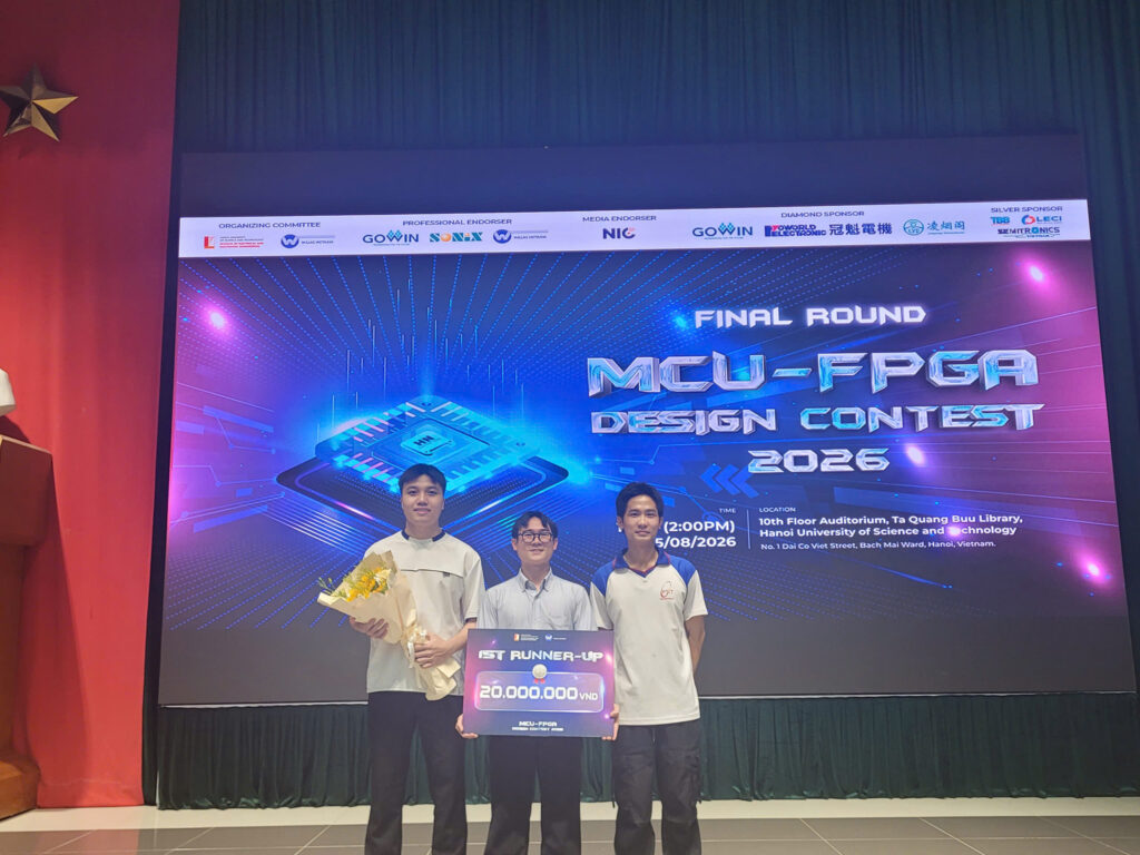 🎉 CONGRATULATIONS TO TEAM NONAME ON WINNING SECOND PRIZE AT THE HANOI MCU–FPGA DESIGN CONTEST 2026! 🎉
