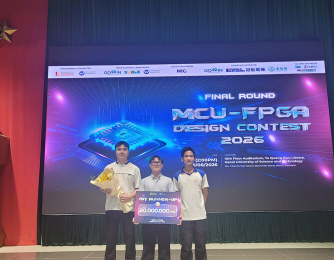 🎉 CONGRATULATIONS TO TEAM NONAME ON WINNING SECOND PRIZE AT THE HANOI MCU–FPGA DESIGN CONTEST 2026! 🎉