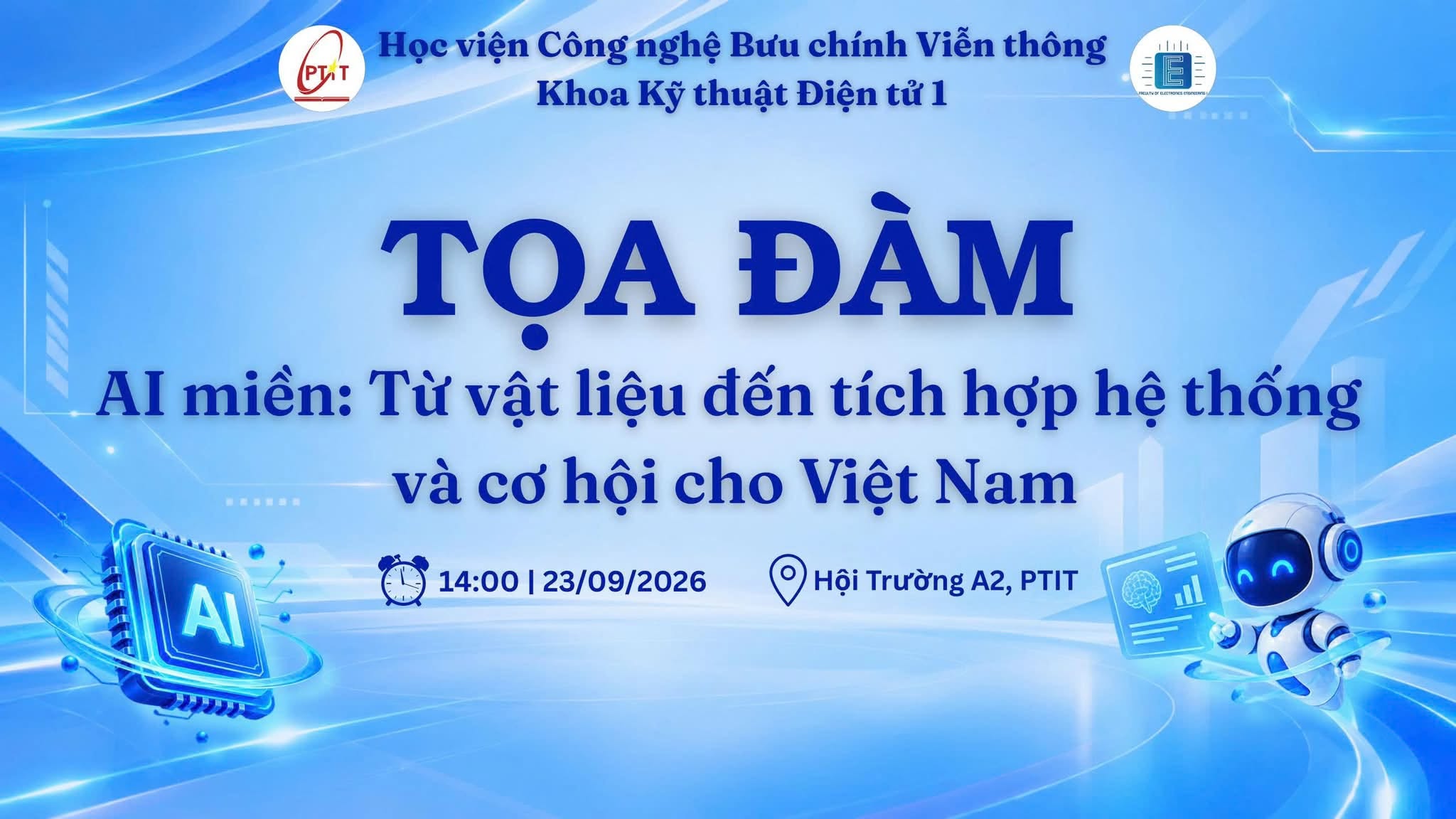 SEMINAR ON “DOMAIN-SPECIFIC AI: FROM MATERIALS TO SYSTEM INTEGRATION AND OPPORTUNITIES FOR VIETNAM”